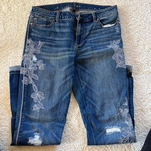 White House Black Market Embellished Skinny Jean